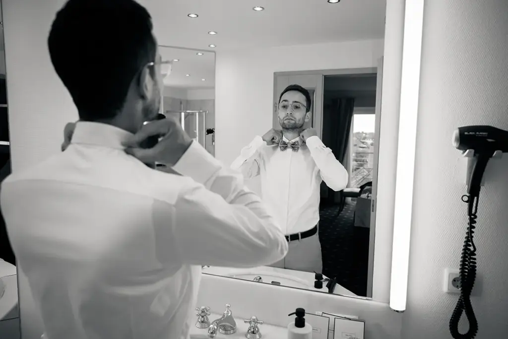 Fliege Krawatte Bräutigam