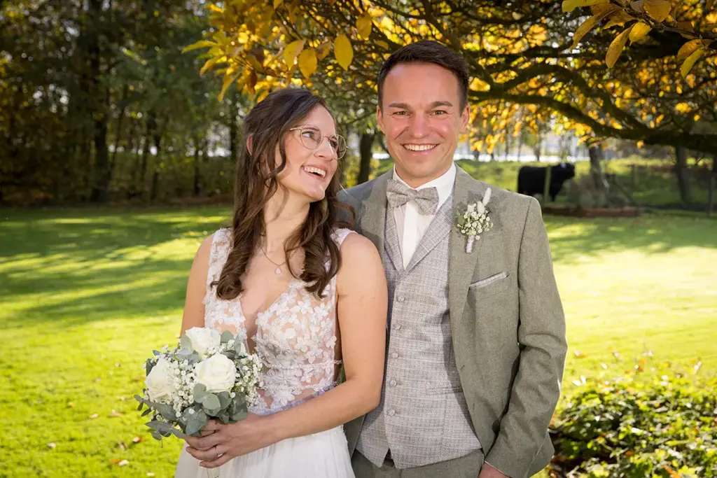 Brautpaar heiraten Braut