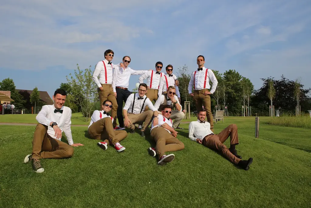 cooles Männerportrait bei der Hochzeit
